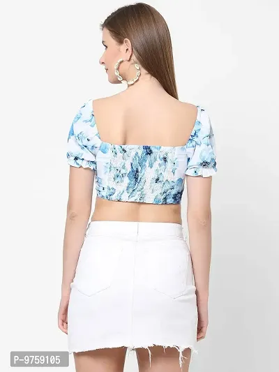 VASTRADO Sweetheart V Neck Crop Top-thumb4