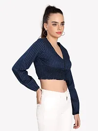 VASTRADO V Neck Full Crop Top-thumb1