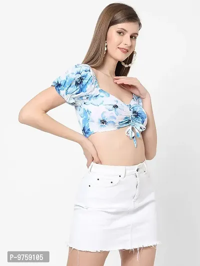 VASTRADO Sweetheart V Neck Crop Top-thumb3