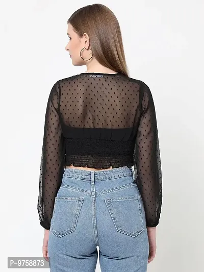 VASTRADO V Neck Full Crop Top-thumb4