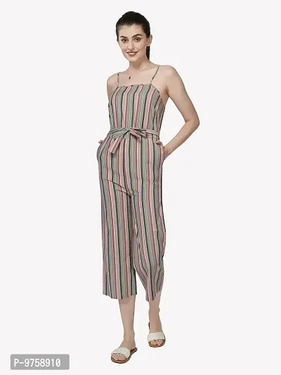 Multicolor Striped Jumpsuit-thumb5