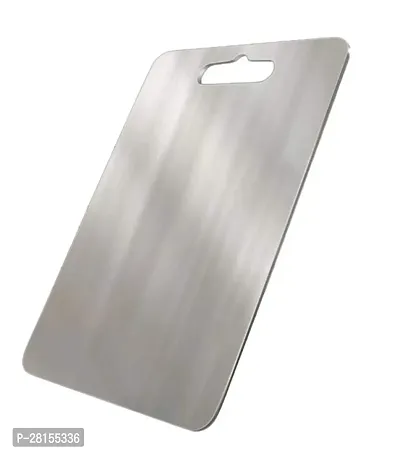 High Performance Chopping Board 316 Stainless Steel Chopping Board Double Sided Portable Handle Non-Stick Cutting Board 3 mm-thumb0