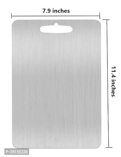 High Performance Chopping Board 316 Stainless Steel Chopping Board Double Sided Portable Handle Non-Stick Cutting Board 3 mm-thumb2