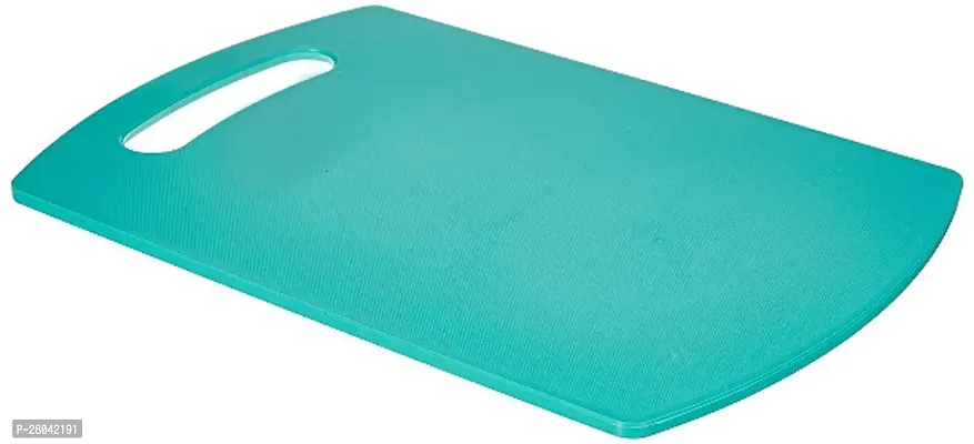 tvAt 1 Pcs Thick Premium Plastic Chopping Board, Kitchen Chopping Board for Fruits  Vegetables (Blue, 9 * 13 Inches) (Made in India)-thumb3