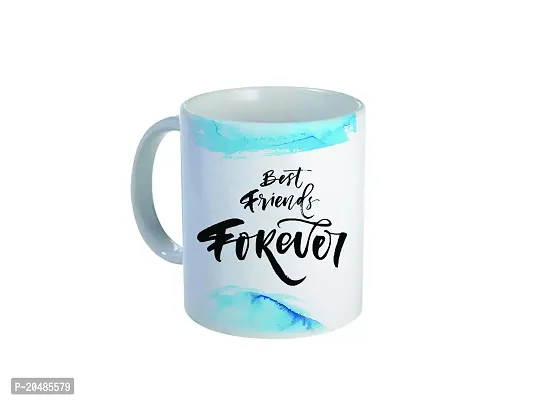 Giftsone Printed Mug Gift Ceramic Coffee Mug for Friend, Girlfriend  Boyfriend, Glossy Finish with Vibrant Print Ceramic Coffee Mug with with Wooden Keychain- 325ml, Mug-007