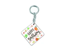 mGift Once 'Happy Birthday' Printed Coffee Mug with Heart Shape Handle /Happy Birthday Printed Keychain / Best for Birthday Gifts/Coffee Mug with A Keychain (MGMUG30_Orange)-thumb2