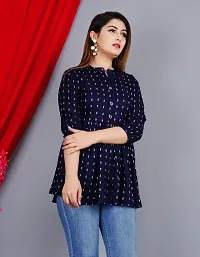Classic Rayon Printed Top For Women-thumb3