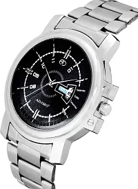 Stylish Silver Metal Analog Watch For Men-thumb2