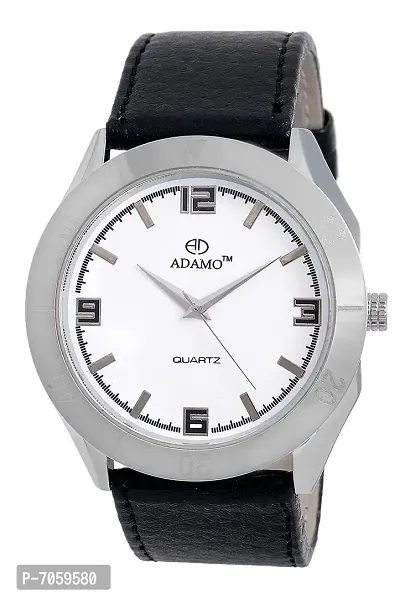 ADAMO Designer White Dial Men's  Boy's Watch AD44SL01-1