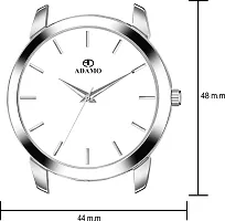 Stylish Silver Metal Analog Watch For Men-thumb1