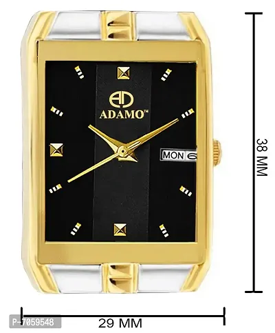 ADAMO Legacy Black Dial Day  Date Men's  Boy's Watch 9151BM02-thumb2