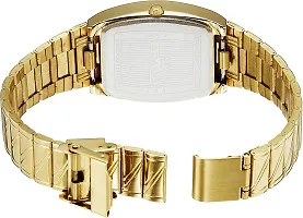 Stylish Golden Metal Analog Watch For Men-thumb1