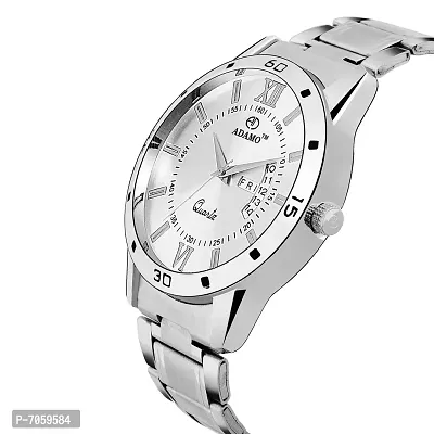 ADAMO Designer Silver Dial Day  Date - Watch A812SM09-thumb4