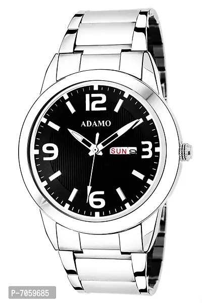 ADAMO Legacy Black Dial Day  Date Men's  Boy's Watch A333SM02