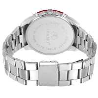 ADAMO Men's Designer Dial Analog Watch (White, Red, A314RD01, Diameter: 45 millimeter)-thumb3