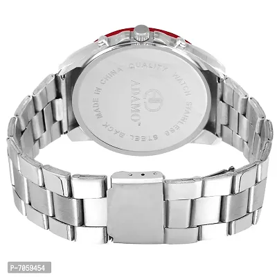 ADAMO Men's Designer Dial Analog Watch (White, Red, A314RD01, Diameter: 45 millimeter)-thumb4