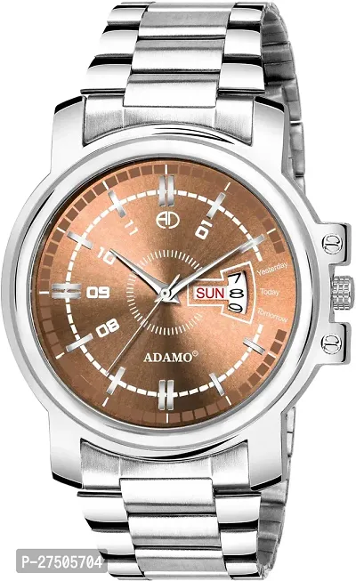 Stylish Silver Metal Analog Watch For Men