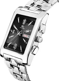 Stylish Silver Metal Analog Watch For Men-thumb2