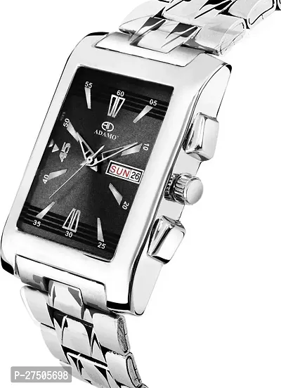 Stylish Silver Metal Analog Watch For Men-thumb3