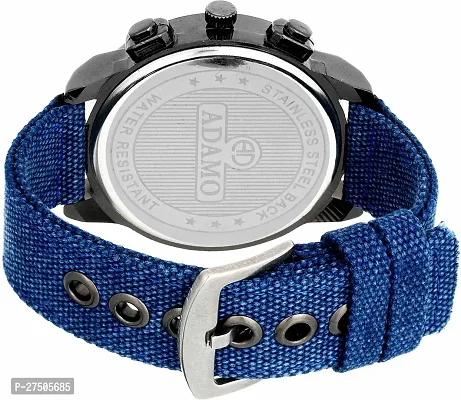 Stylish Blue Denim Analog Watch For Men-thumb4