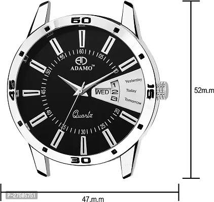 Stylish Silver Metal Analog Watch For Men-thumb3