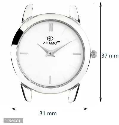 ADAMO Slim White Dial Women's  Girl's Watch AD72PK01-thumb3