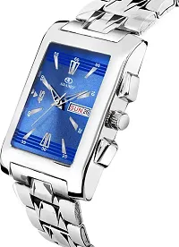 Stylish Silver Metal Analog Watch For Men-thumb2