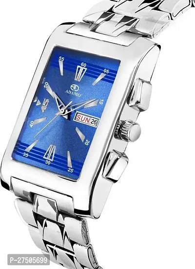 Stylish Silver Metal Analog Watch For Men-thumb3