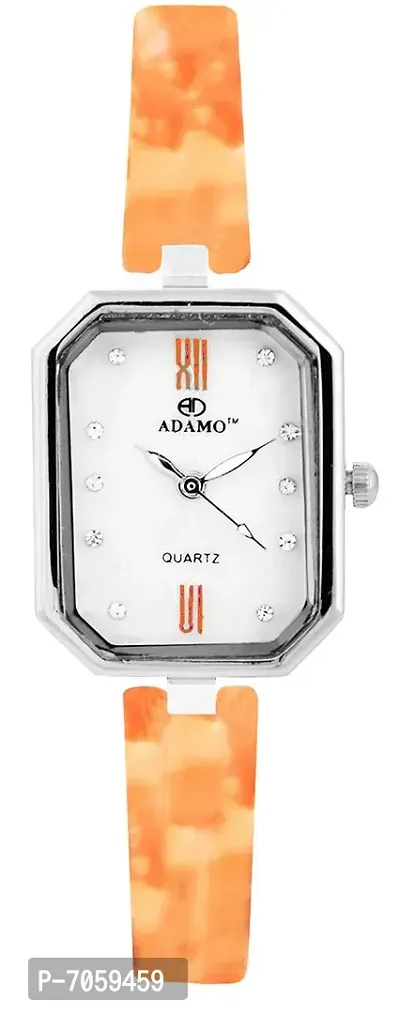 ADAMO Designer White Dial Women's  Girl's Watch A503OR01