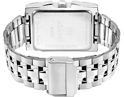 Stylish Silver Metal Analog Watch For Men-thumb1