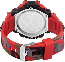 ADAMO Sports Black Dial Red Strap Men's  Boy's Watch 341RRR02-thumb4