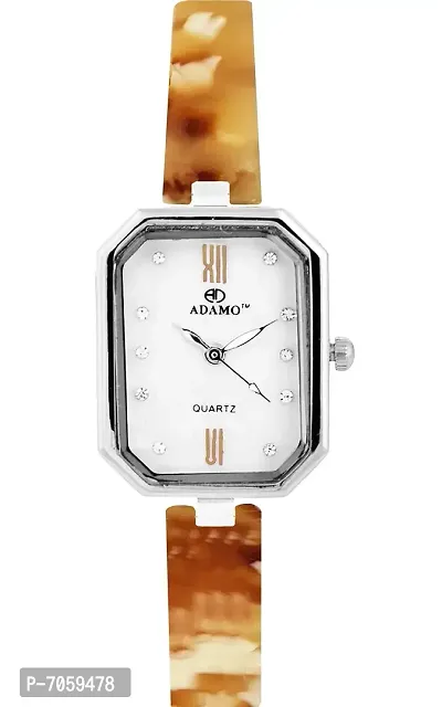 ADAMO Designer White Dial Women's  Girl's Watch A503BR01