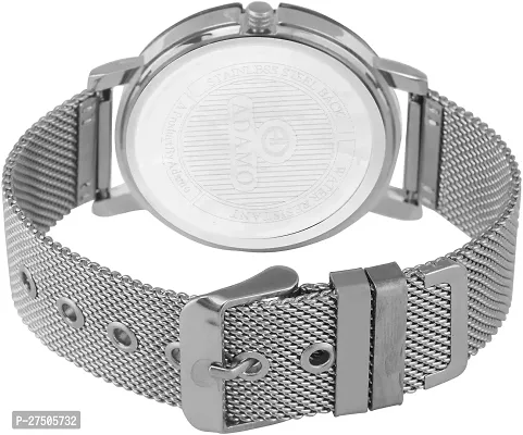 Stylish Silver Metal Analog Watch For Men-thumb4