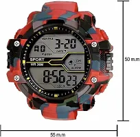 ADAMO Sports Black Dial Red Strap Men's  Boy's Watch 341RRR02-thumb3