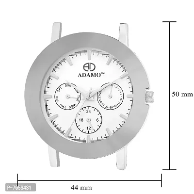 ADAMO Multifunction White Dial Working Inner Hands Men's  Boy's Watch A207SM01-thumb3