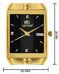 ADAMO Legacy Black Dial Day  Date Men's  Boy's Watch 9151YM02-thumb1