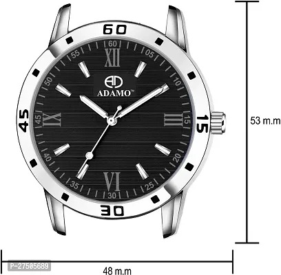 Stylish Silver Metal Analog Watch For Men-thumb3