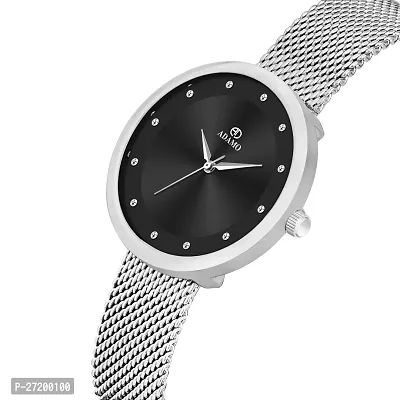 Stylish Silver Metal Analog Watch For Women-thumb2