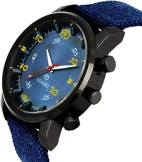 Stylish Blue Denim Analog Watch For Men-thumb2