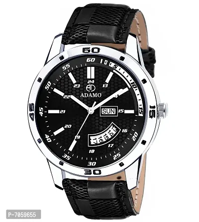 ADAMO 846SNL02 Expedition Black Analog Dial Day and Date Men's and Boy's Watch-thumb0