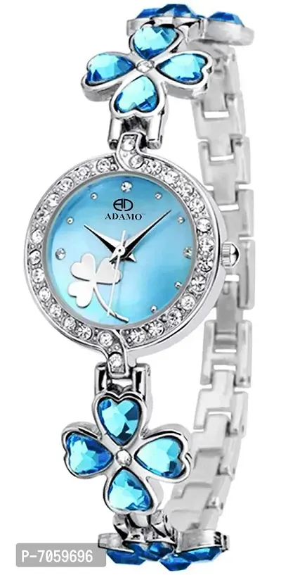 ADAMO Designer Light Blue Dial Women's  Girl's Watch 835SSM17