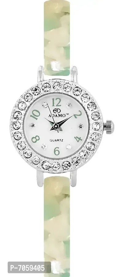 ADAMO Designer White Dial Women's  Girl's Watch A502GN01-thumb0