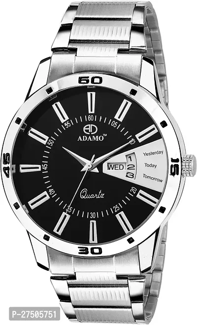 Stylish Silver Metal Analog Watch For Men