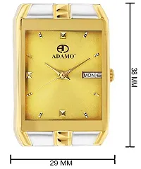 ADAMO Legacy Gold Dial Day  Date Men's  Boy's Watch 9151BM04-thumb1