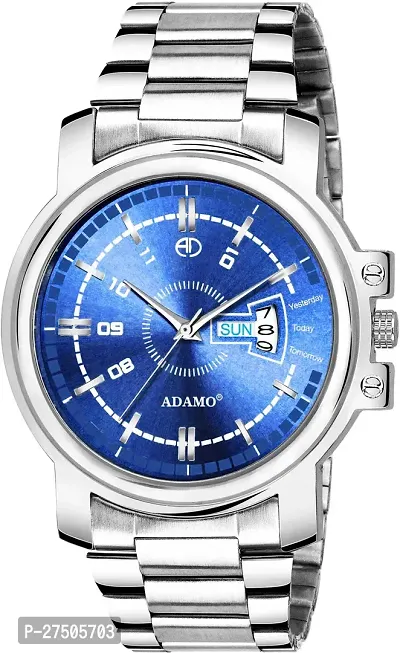 Stylish Silver Metal Analog Watch For Men