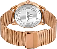 Stylish Golden Metal Analog Watch For Men-thumb3