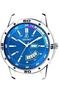 Stylish Blue Synthetic Leather Analog Watch For Men-thumb2