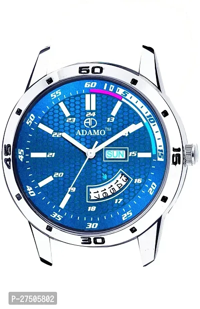 Stylish Blue Synthetic Leather Analog Watch For Men-thumb3