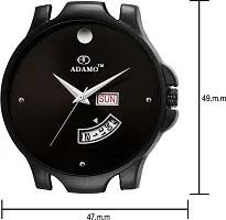 Stylish Black Synthetic Leather Analog Watch For Men-thumb2