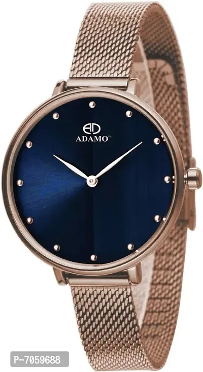 ADAMO Aritocrat Blue Dial Women's  Girl's Watch 335KKM05-thumb0